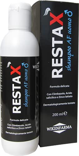 Restax Shampoo AF uomo Delicato Antiforfora, Shampoo per la cura della Dermatite Seborroica