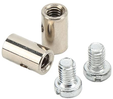 Kabelstopp-Sortiment, 6 mm Metall Universal Lötfrei, Gaskabel Nippel, Bremsleitung Gas Choke Ende, für Autos Motorrad Fahrrad