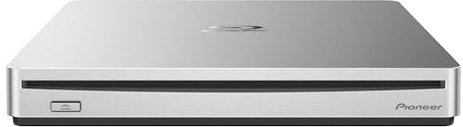 Pioneer External Blu-ray Drive BDR-XS07S Silver Color to Match Mac.6X Slot Loading Portable USB 3.2 Gen1(3.0) BD/DVD/CD Writer. Supports BDXL and M-Disc Format. USB Bus Powered