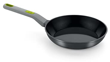 BRA Life Sartén 22 cm fundición Aluminio 100% Reciclado, Antiadherente cerámico Reforzado sin PFOA, sin PTFE, Apta para Todo Tipo de cocinas e inducción