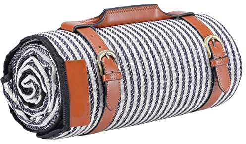 Dxcaicc Picknickdecke, 200x 200cm Extra große Picknickdecke für 6-8 Erwachsene, wasserdicht; Waschbare Picknickmatte Ideal für Outdoor, Strand, Camping,Grau