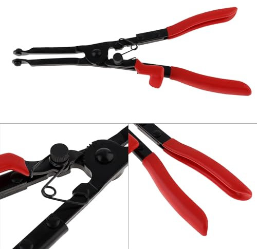 Omninmo High Carbon Steel Anti Slip Handle Exhaust Pipe Clamp Spreader Plier, C-Type Clamp Installation Plier