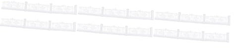 Supvox 3St Miniaturzaun Zubehör für Spielhäuser künstliches para DIY Modelle Ornament Zaunmodell Dekor gartenzaun selber Machen Vielfalt schmücken Pflanze Modellmaterial Container Weiß