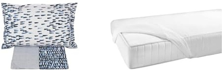 Gabel Million Completo Letto, Blu Imperiale, Matrimoniale & Nottetempo Coprimaterasso, Jersey, Bianco, Matrimoniale, 200x175x0.5 cm