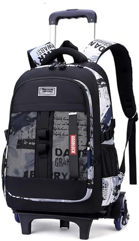 Yumenam Sac à Dos pour Enfant Garçon Primaire Sac a Dos Ecole Scolaires Filles Sac d'école Garcon Imperméable Sac école Cartable à Roulettes PC Étudiant Ados Backpack Cabine Voyage Bag