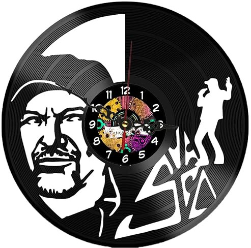 Orologio da Parete in Vinile Vasco – Design vasco – Decorazione Murale per Casa, Cameretta o Ufficio – Idea Regalo Originale per Fan e Amanti della musica rock – Catoju
