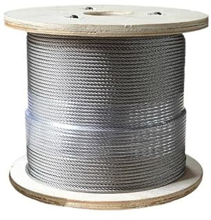 SkyjOy Stahlseil L = 1 Meter Durchmesser 1,0mm-8,0mm 304 Edelstahl Draht Seil 7 * 19 Struktur Wirerope Stahl Draht Drahtseil(2.5mm (1 Meter))