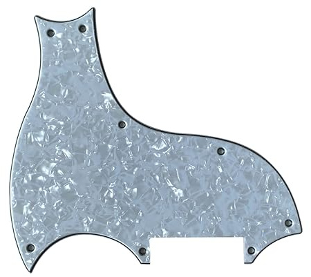 Für Fender Gibson SG-X Style Gitarre Pickguard Parts (4-lagig, White Pearl)