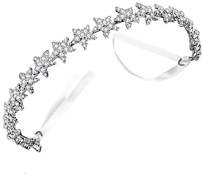 PACKOVE Coroncina Tiara con Design Stella Cristallo per Sposa e Speciali Accessorio per Resistente per Matrimoni e Feste