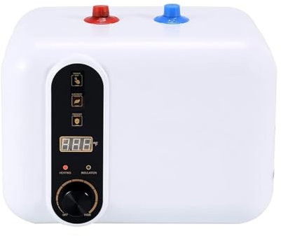 VXDEFP Scaldabagno Scaldabagno Elettrico Mini Compatto Serbatoio di Stoccaggio, Cucina Istantanea sotto Il Lavello Contro Armadio, Scaldabagno Elettrico 10L