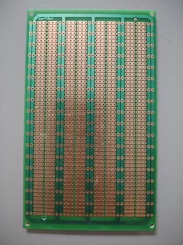 2stk 9x15cm 3er Joint holes Streifenraster Raster Lochraster Veroboard Stripboard Prototype Paper PCB Platine Leiterplatte Universal Experiment Matrix Circuit Board
