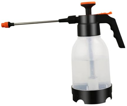 Gadpiparty Annaffiatoio Manuale a Pressione 12L Trasparente Spruzzatore Arancione e Asta Allungata Bottiglia Spray per Giardinaggio Domestico Accessorio Pratico per Irrigazione di Piante