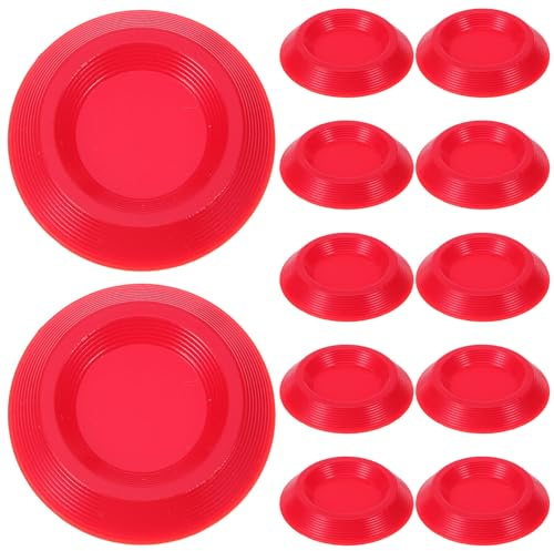 YARNOW Ciotola Alimentatore per Insetti 12pezzi in Plastica Rosse per Terrari Rettili Chiruimi Alimentazione Sicura per Scarafaggi Dubia Grilli e Insetti