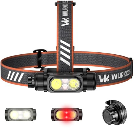 Wurkkos HD17 Led Stirnlampe Wiederaufladbar 2500 Lumen Superhelle Kopflampe