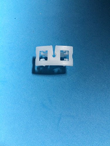 uk-blindparts Bottom Rail Clip for Aluminium Venetian Blinds - Secure Ladder String Hold - White - Aluminium