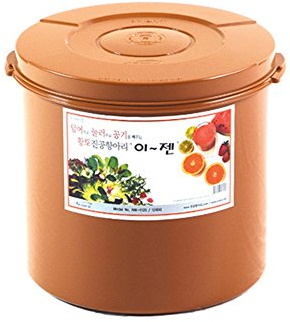 E-Jen Premium Kimchi, Sauerkraut-Behälter, probiotische Gärung mit innerem Vakuumdeckel, rund, 12 l