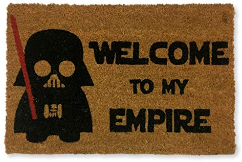 KOKO DOORMATS Fussmatte aussen - Türmatte außen kokosmatte mit antirutsch PVC - Fußmatte lustig Welcome to My Empire Design - Outdoor Doormat - Größe: 60 x 40 x 1.5 cm.