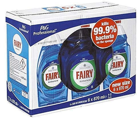 Fairy Antibacterial Washing Up Liquid (870ml) - Pack of 6