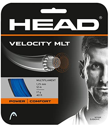 HEAD Velocity Mlt Set Tennis-Saite, Blau, 1.40 Mm / 15 g