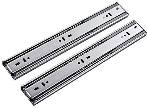 SSHHM Schubladenschiene,Mit Dämpfer, Kissen Automatisches Schließen, 12 mm dick Kugelführung Schienensystem/Cold rolled steel / 16 in