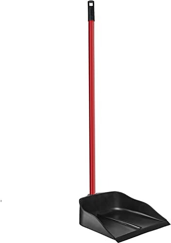 CABLEPELADO Recogedor de Goma | Resistente y Duradero | Limpieza hogar | Herramienta de Limpieza | Apto para Limpieza de Polvo, Basura, Ceniza u Hojas | 93 cm Altura x 25 cm Ancho | Negro