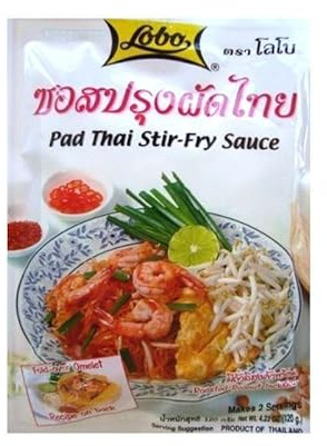Salsa para Pad Thai 120 g lista para usar con cacahuetes tostados incluidos receta tailandesa auténtica para fideos de arroz wok 2 raciones