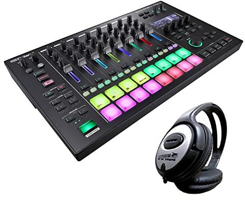 Roland MC-707 Groovebox DJ Mischpult Sequenzer Sampler + keepdrum Kopfhörer