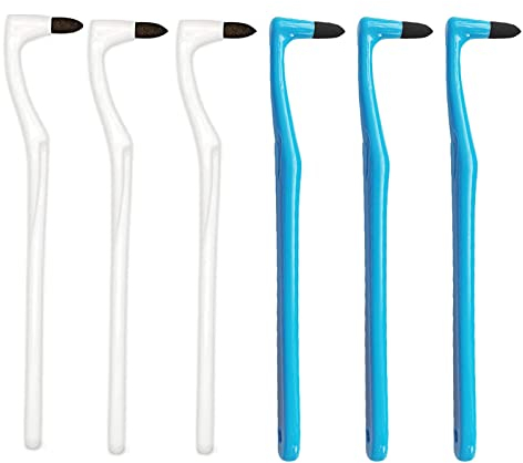Eliminación de Sarro Dientes,Eliminación de Sarro Quitamanchas,Lápiz de Limpieza Dental,Quitamanchas de Dientes,Teeth Herramienta de limpieza de Sarro Dental para Té, Café,Antideslizante,6 Piezas