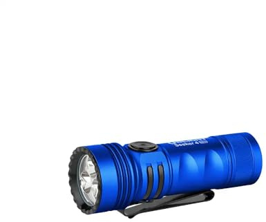 OLIGHT Seeker 4 Mini | EDC-Taschenlampe mit weißem und UV-Licht | Leistung 1200 Lumen und 120 Meter Reichweite | MCC1A magnetisches Ladekabel (Blau)