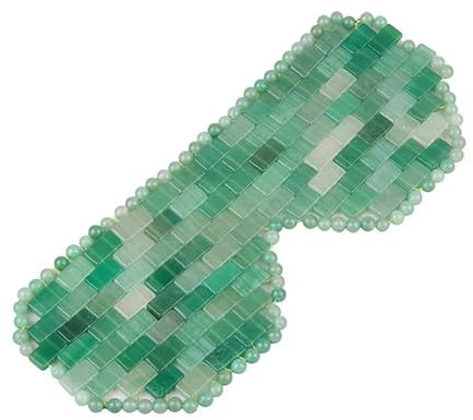 Natürliche Jade-Maske, Rosenquarz, Augenmaske, Naturstein, Aventurin-Maske
