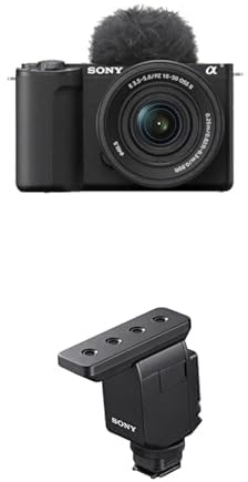 Sony Alpha ZV-E10 II | APS-C Spiegellose -Videokamera mit 16-50 mm f/3.5-5.6 Power Zoom (4K60p Video, 4:2:2 10Bit-Aufnahme, 26 MP, Auto-Augenfokus) Bundle inkl. ECMB10
