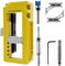 MENIBBLER Door Hinge Mortise Jig Kit, Door Hinge Installation Kit, Door Hinge Router Template Cabinet, Door Hinge Mounting Jig Door Hinge Mortiser for Hinge Installation