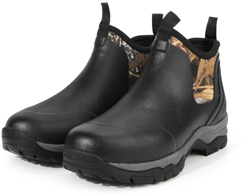 GUGULUZA Botas de goma aisladas de neopreno para hombre impermeable caza pesca yard boot, camuflaje, 41 EU