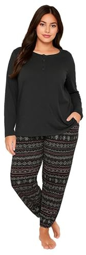 UC Ex Evans Plus Size Clothing for Women, Ladies Pyjamas Pjs Set Nightwear Blue