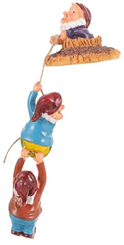 SOIMISS 1Juego Estatua de Jardín de Duende Adorno para Decoración Exteriores para Jardín Decoración Vivid