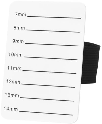 AUTSUPPL Vassoio Espositore per Extension 7-14Mm in Acrilico Bianco per Estensioni DIY Portatile Scala per Beauty Salon e Casa