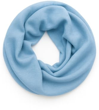 FASHION YOU WANT Damen edler einfarbiger Loop Schal Schlauchschal,Unifarben Tuch, Glitzer leichter Schlauchschal (UNI hellblau)