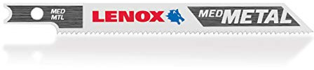 LENOX Tools 1991568 U-Shank Medium Metal Cutting Jig Saw Blade, 3 5/8 x 3/8 18 TPI, 2 Pack