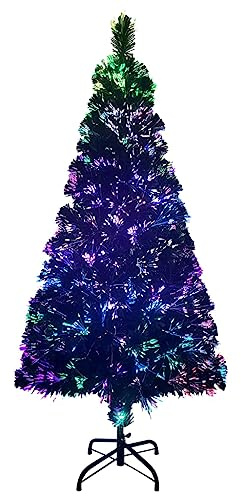 vidaXL Albero di Natale con Supporto Verde 150 cm in Fibra Ottica