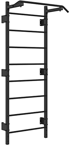 QLS Sprossenwand Kletterwand Klimmzugstange Klettergerüst 8 Sprossen bis 250 kg Davski