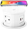 Automatic Pop up Power Socket with 15W Wireless Charger,Pop up Plug Extension Socket with PD 20W Type C Port,4 Way Outlets Tower Extension Lead,4.7'' Hole Pop Up Outlet for Kitchen Worktops