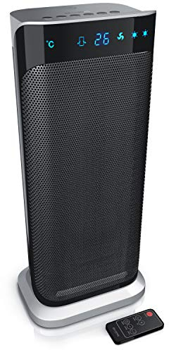 Brandson - Heizlüfter mit Fernbedienung - Preisträger 2025 - energiesparend leise, 2000 Watt Keramik-Heizlüfter Badezimmer - Schnellheizer mit Oszillationsfunktion - Heizung Heater - GS zertifiziert