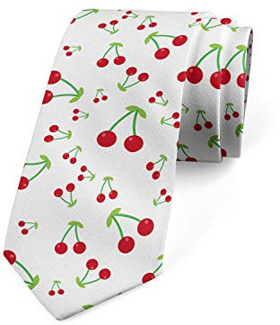 FJAUOQ Corbata moderna multicolor para hombre, Verde lima bermellón, Taille unique