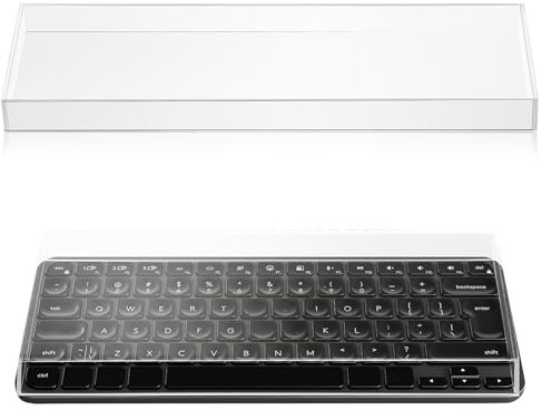 Hemobllo 65% Keyboard Dust Cover - 68 Keys Clear Acrylic Keyboard Cover Protector Cover for 68 Keys Mechanical, Computer Gaming (31x10x2.2cm)