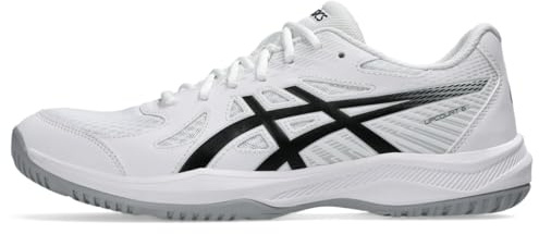 ASICS Men's Upcourt 6 Volleyball Shoes, 8.5, White/Black
