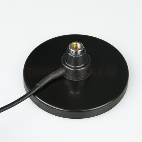 Thunderpole Mag Mount | 5 Large CB & Ham Radio Magnetic Antenna Mount | 3/8 Thread