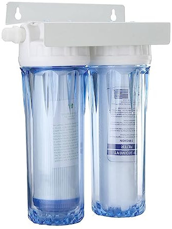 Système de filtration d'eau par osmose inverse Filtre à eau du robinet à double osmose inverse de 10 , cartouche de purificateur d'eau à deux étages épaissie for la santé, cuisine domestique Facile à