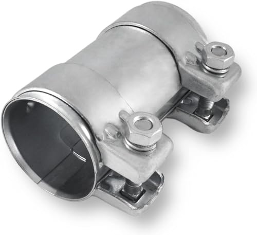 Auspuffschelle Rohrverbinder Doppelschelle Auspuff Abgasanlage (Stahl verzinkt, ø 52mm | Länge: 125mm)