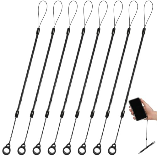 TOPPERFUN 8 Stück Stiftband Mit Anti-Verlust-Funktion Elastisches Federseil Für Stylus Und Kugelschreiber Reißfestes Seil Für Stift Für Büro Tablet Und Täglichen Gebrauch 8.86 Zoll Länge