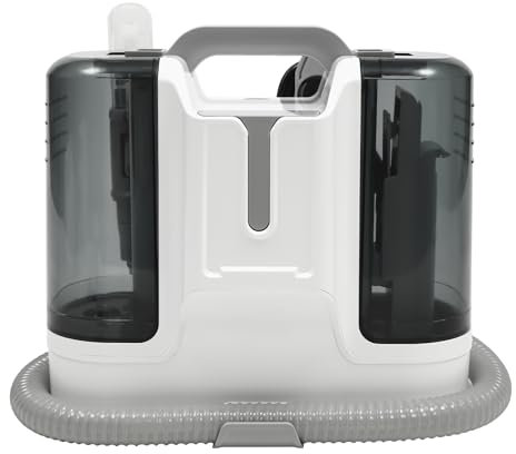 PUDLOR Teppichreiniger, 11Kpa Waschsauger Teppichreiniger+ 1800ml Reinigungsmittel Nasssauger Polster,für Teppich, Sofa, Vorleger, Polster, Treppen